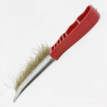 Plastic Handle Steel Wire Cleaning Brush for rust removing Wire Brush